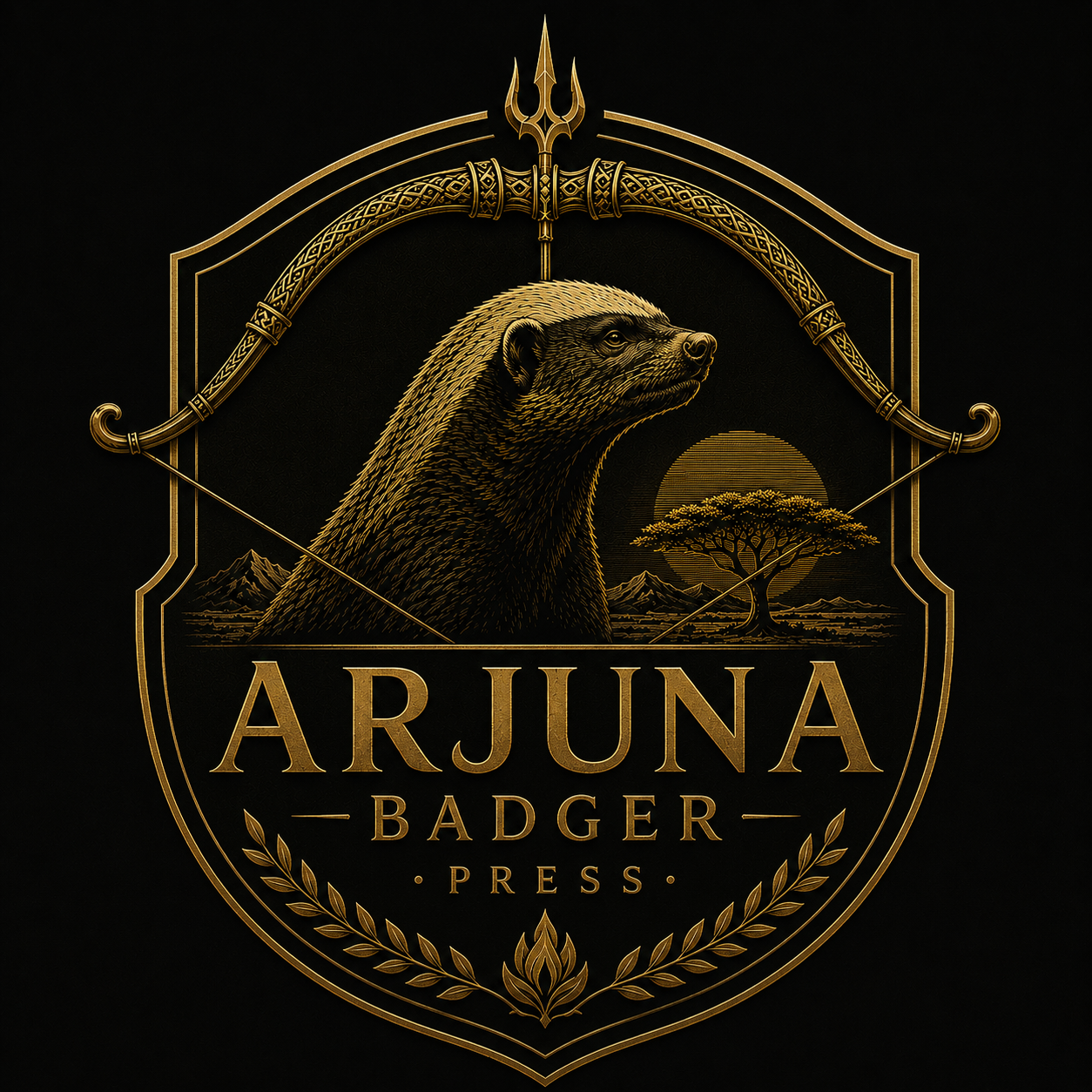 Arjuna Badger Press crest